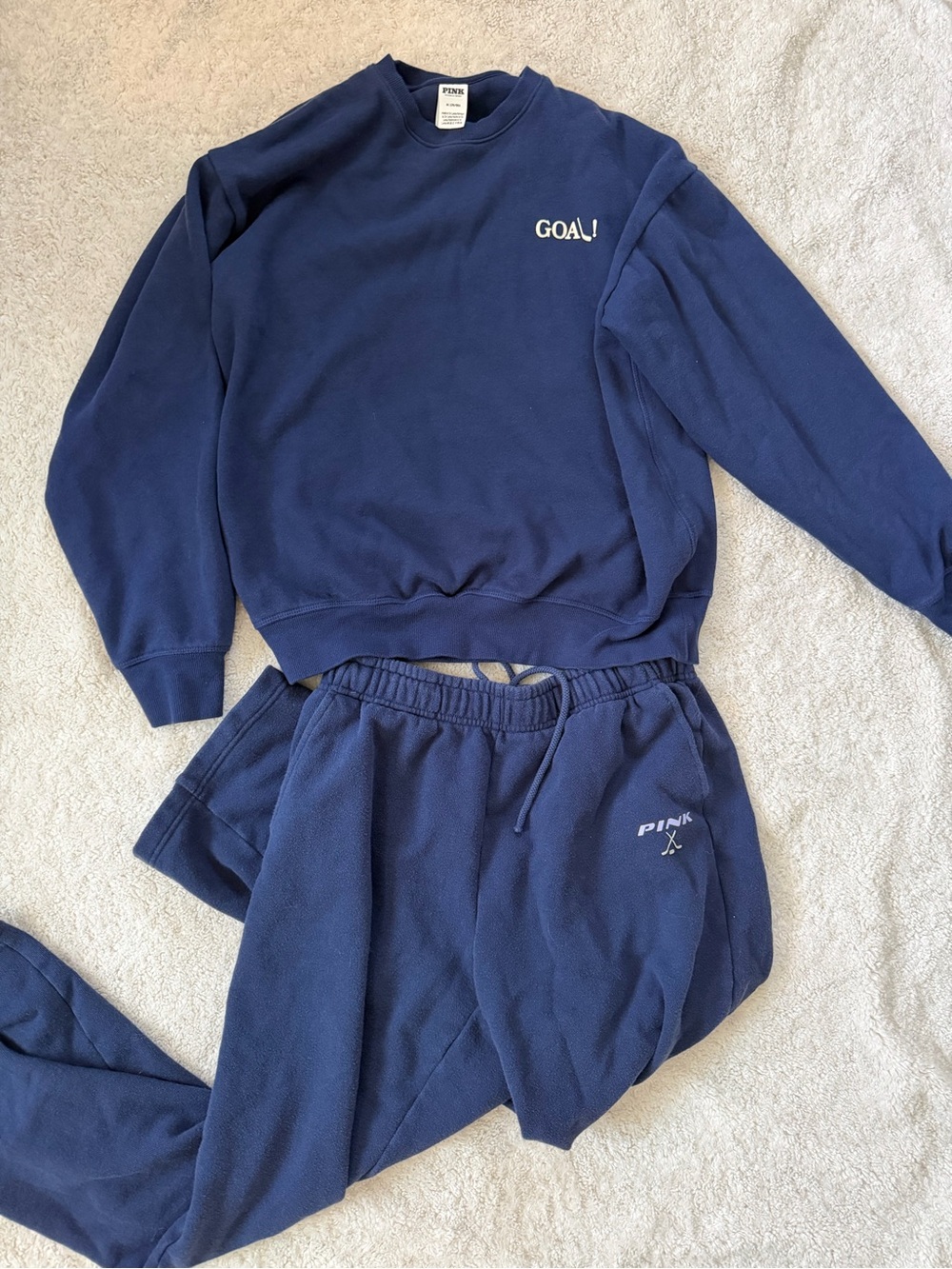 PINK Victoria's Secret Navy Sweat Set